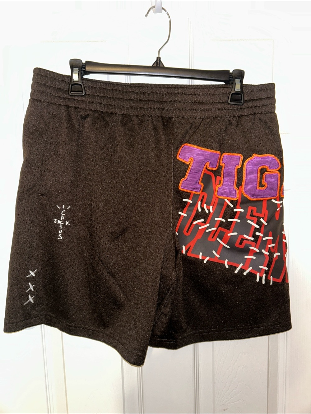 Mitchell and Ness x Cactus Jack Clemson Tigers Shorts Brown